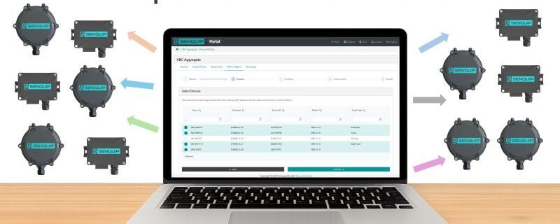 Many Senquip devices receiving updates from the Senquip Portal at the same time.