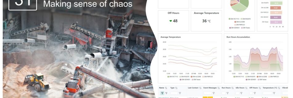 A quarry being monitored by senquip resulting in a simple report