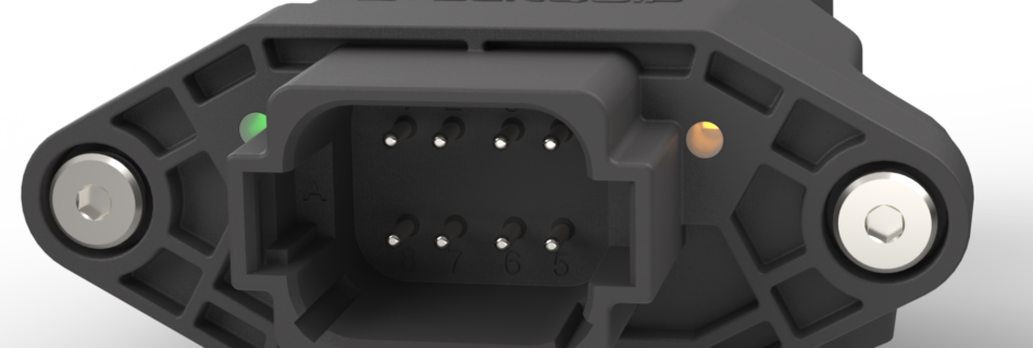 Telemetry hardware end-cap design with sealed connectors for harsh environments
