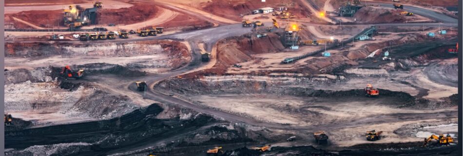 Minesite with lots of machines being monitored