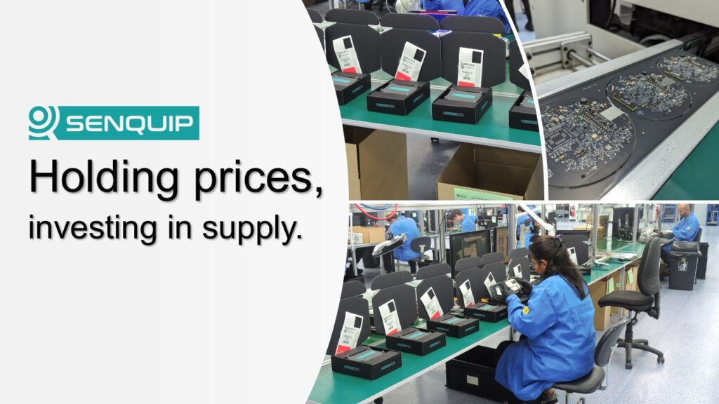 Senquip devices being manufactured