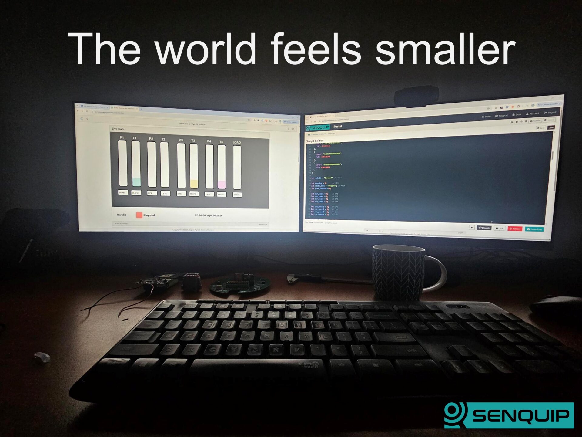 The world feels smaller now.