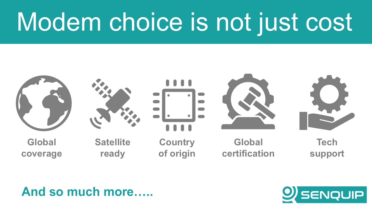 SeModem choice is not about cost